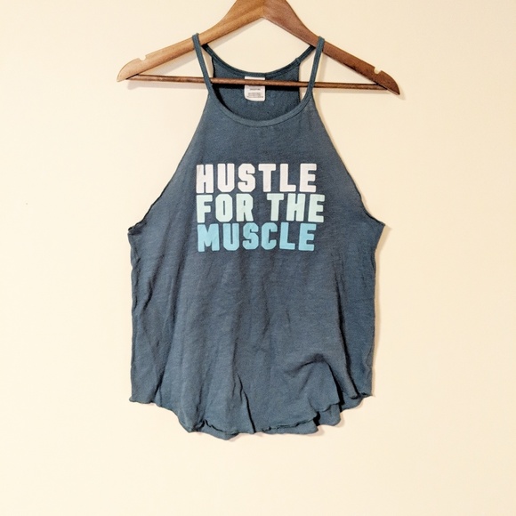 PINK Victoria's Secret Tops - Victoria's Secret PINK Blue Workout Tank Top Small